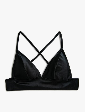 Koton Triangel Bikinitop in Zwart