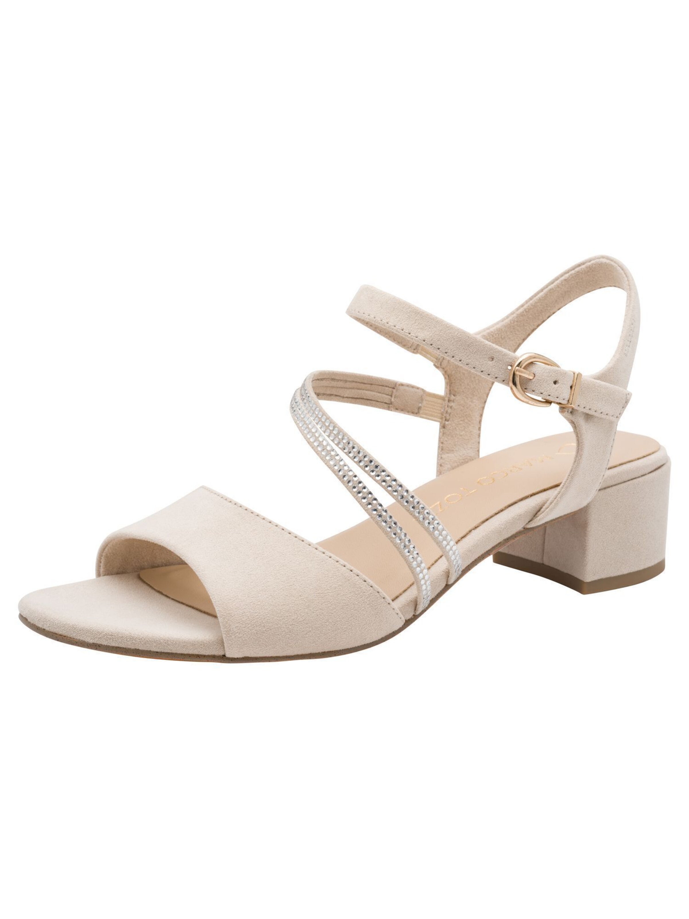 Sandales MARCO TOZZI en beige : devant
