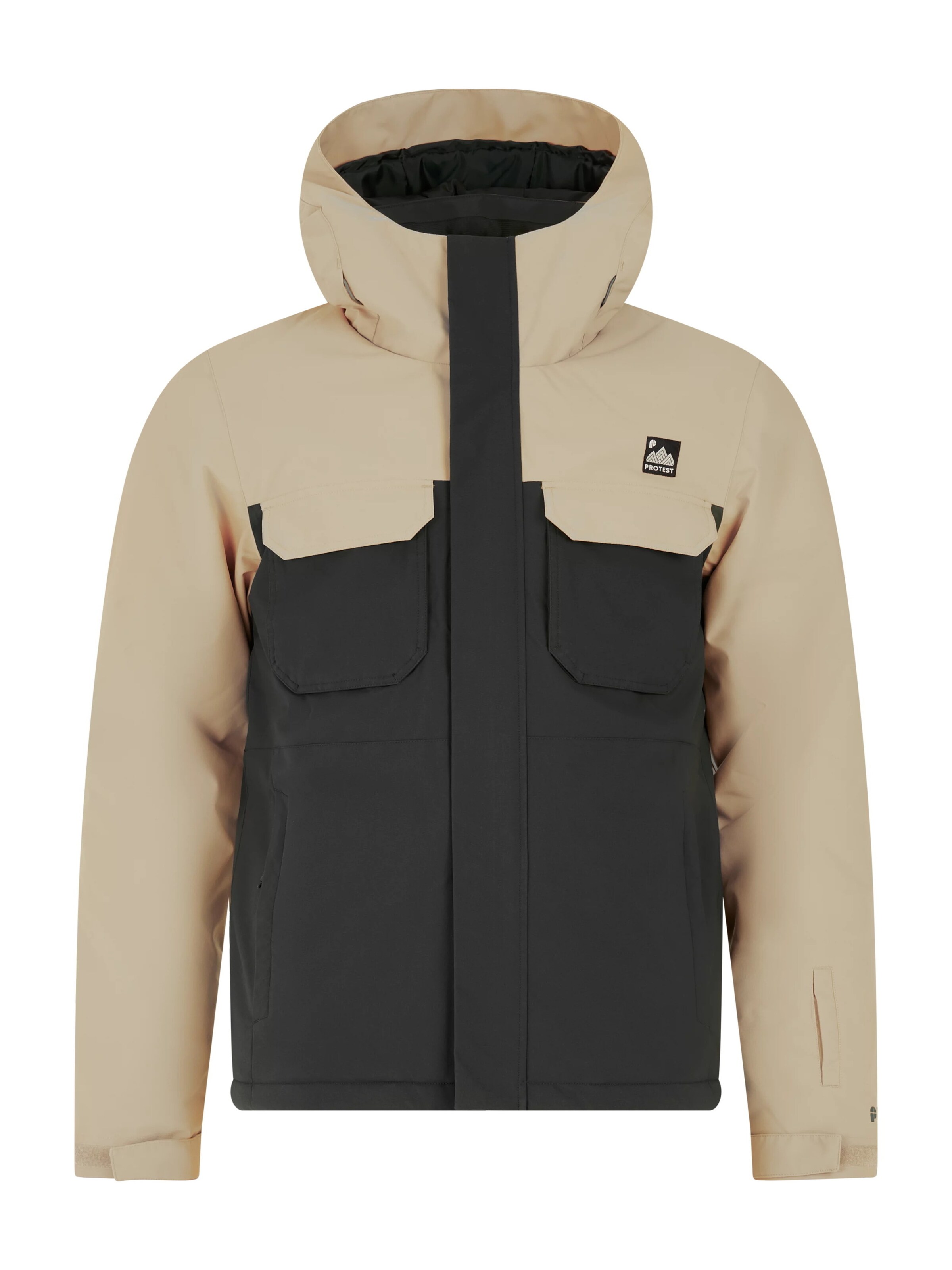 PROTEST Winter Jacket in Beige: front