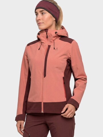 Schöffel Outdoorjas in Roze: voorkant