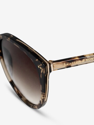 Kapten & Son Sunglasses 'Manhattan Crystal Tortoise Brown' in Brown