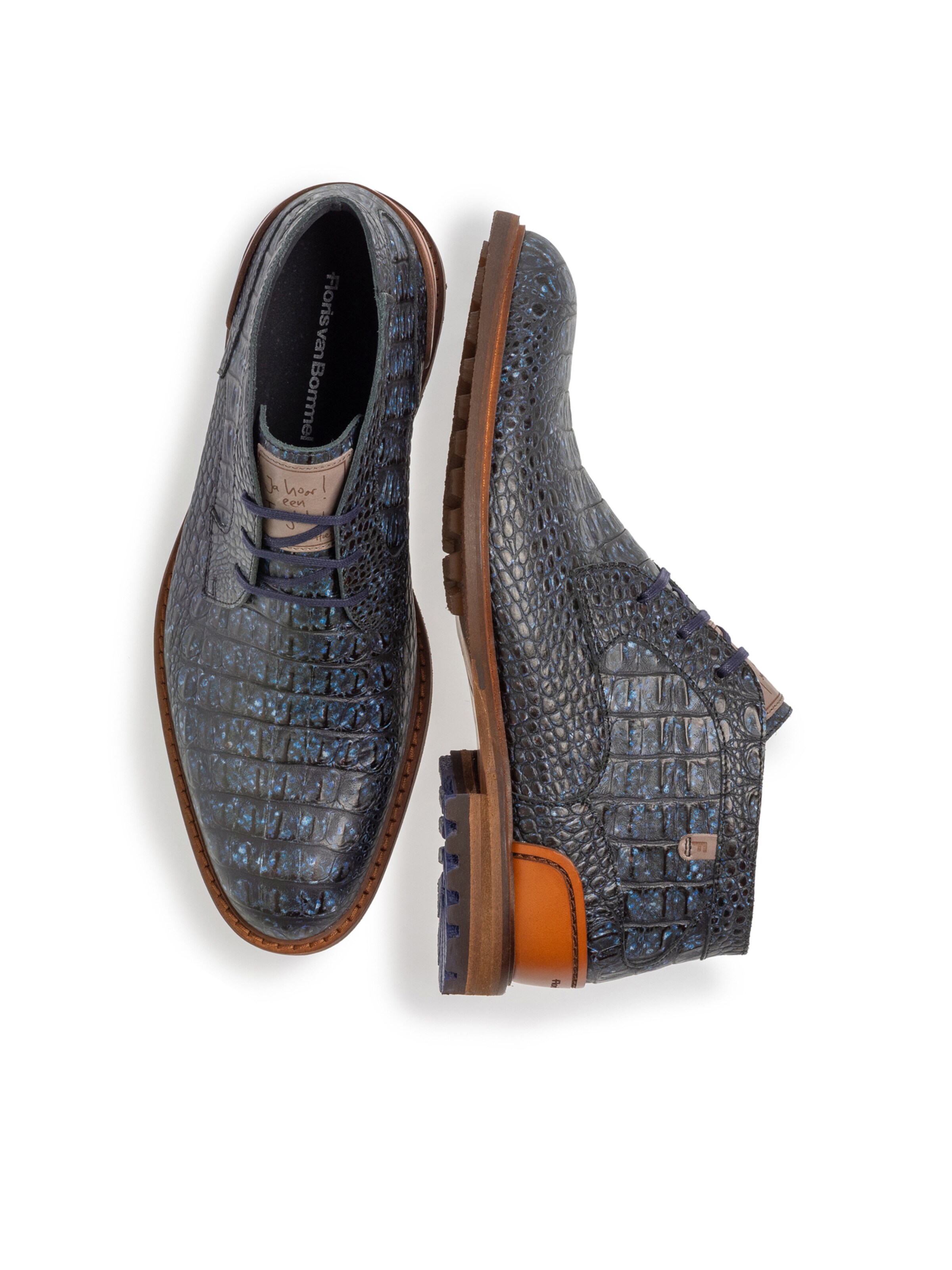 Floris van Bommel Chukka Boots 'Crepi 13' in Blauw