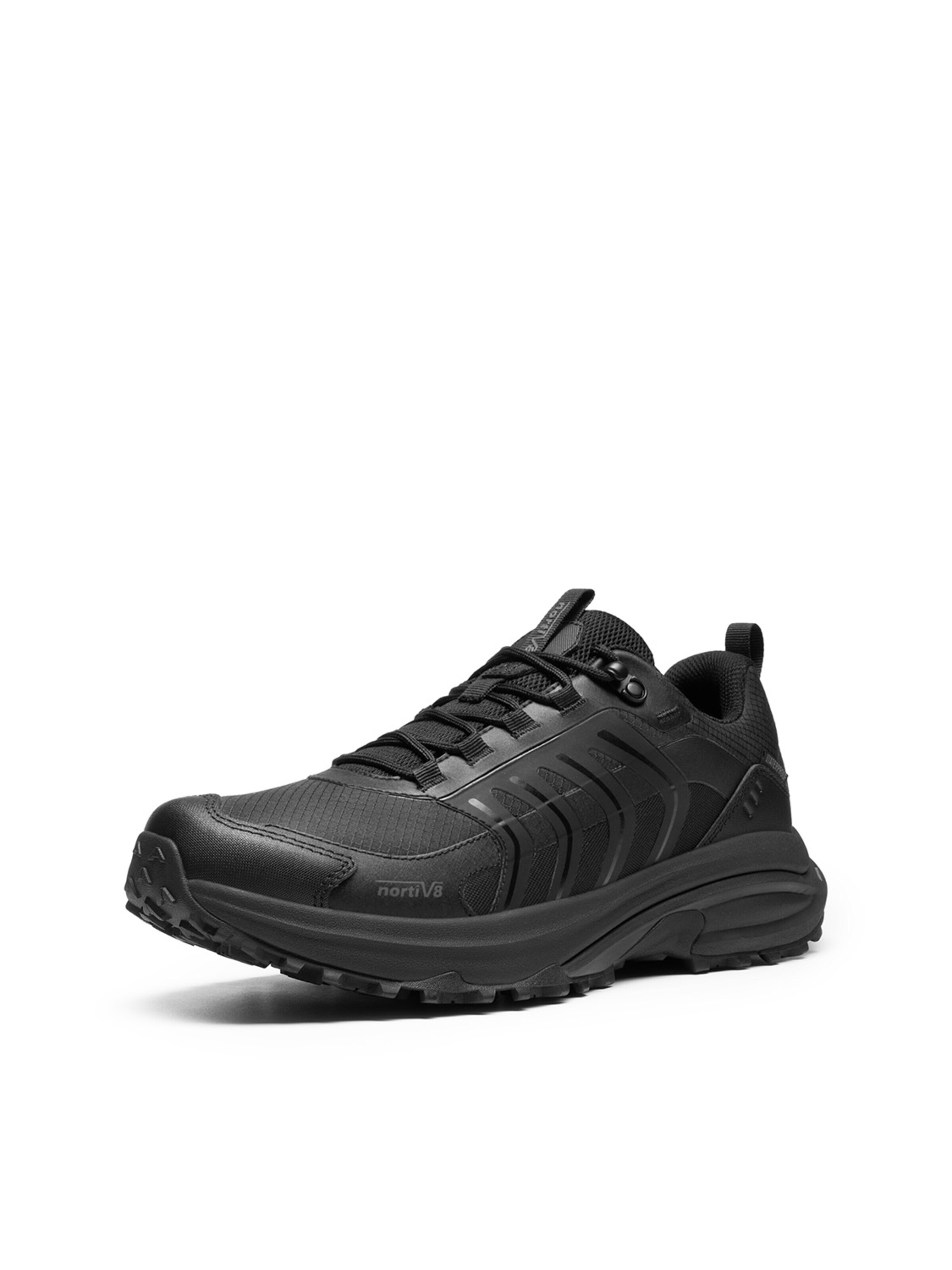 Sneaker bassa di NORTIV 8 in nero: frontale