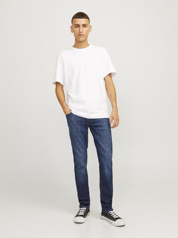 JACK & JONES Slimfit Jeans 'JJIGlenn JJEvan' in Blauw