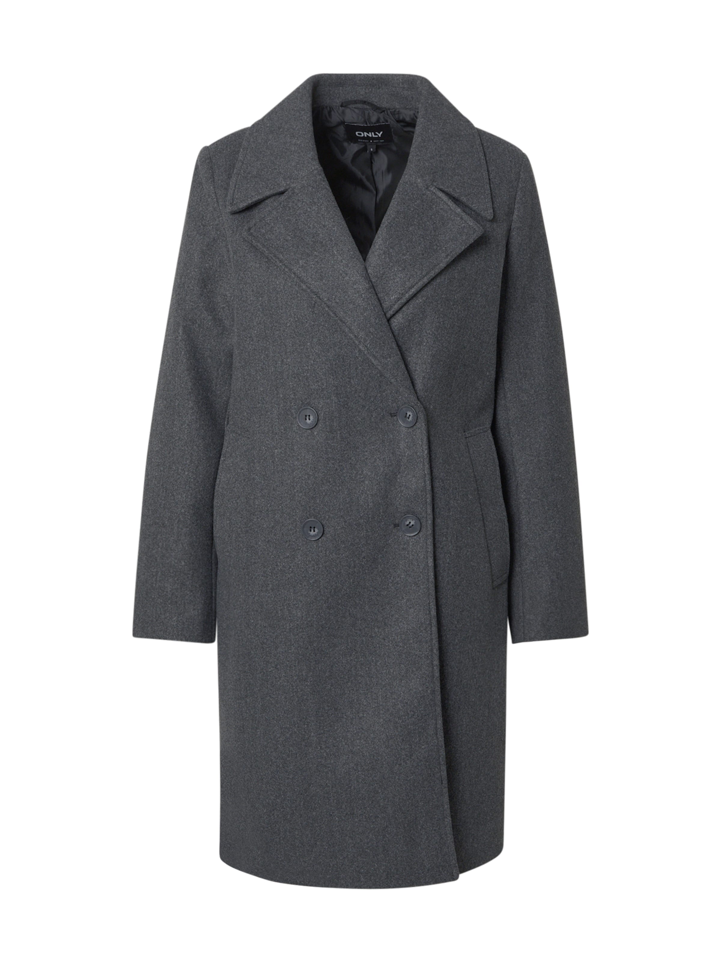 ONLY Демисезонное пальто в Серый: спереди