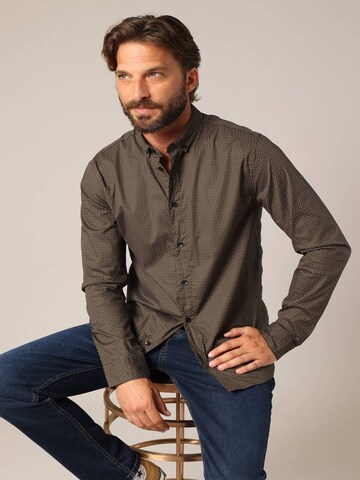 Chemise 'BOGART' Deeluxe en vert : devant