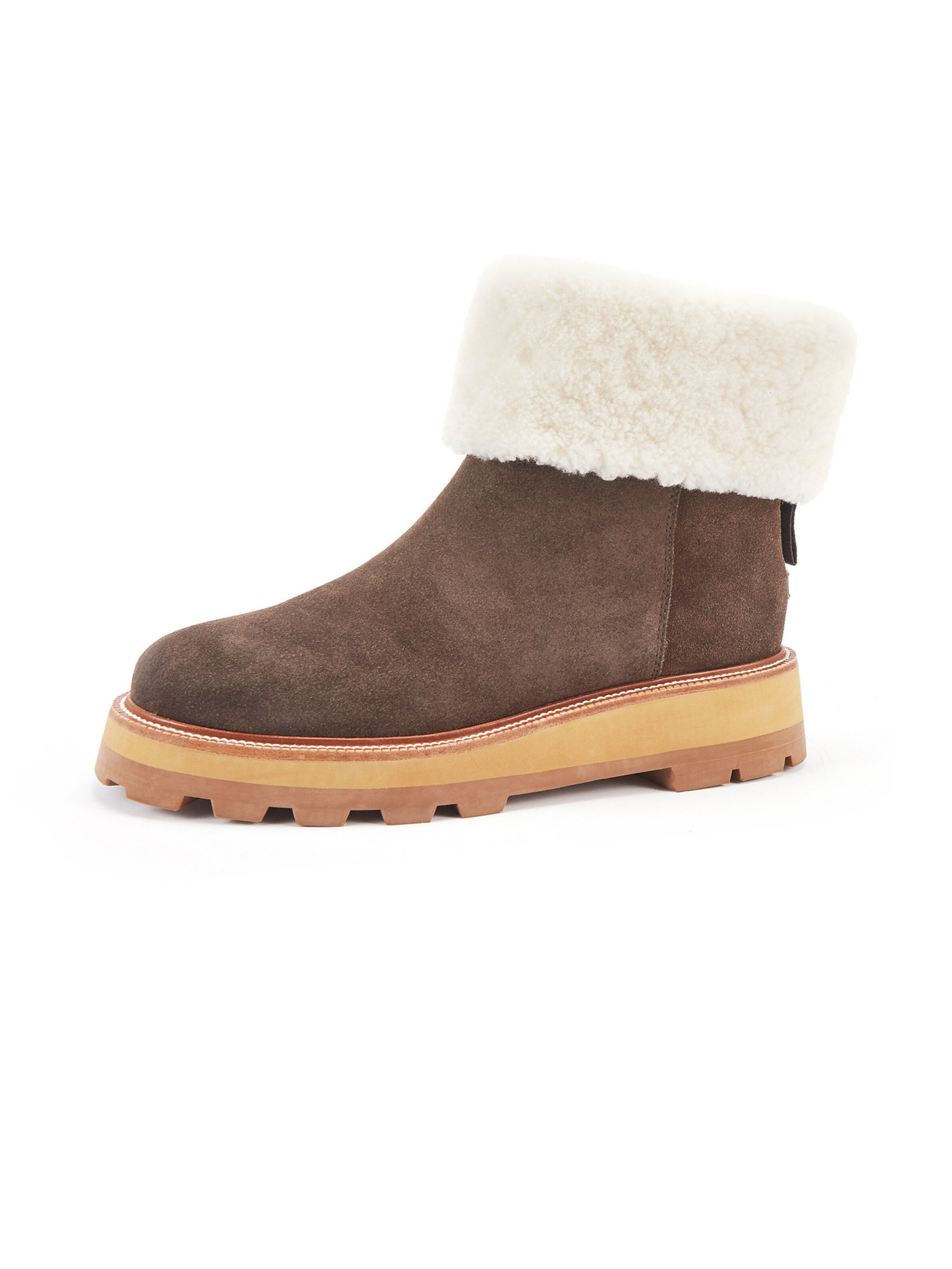 Bottines Australia Luxe Collective en marron : sur le côté