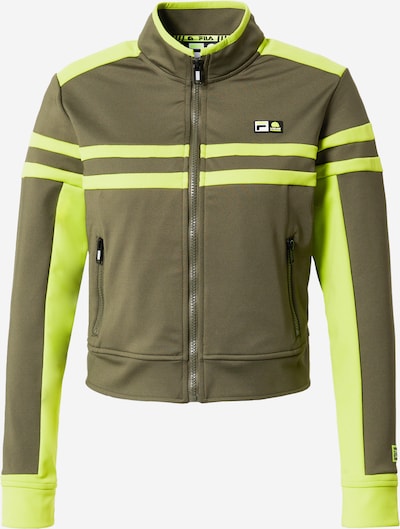 FILA Between-season jacket in Neon yellow / Olive / Black / White, Item view
