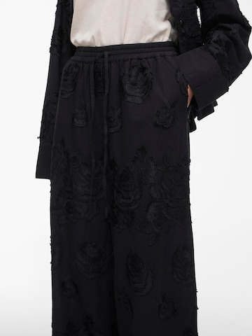 Wide Leg Pantalon ROUGE EDIT en noir