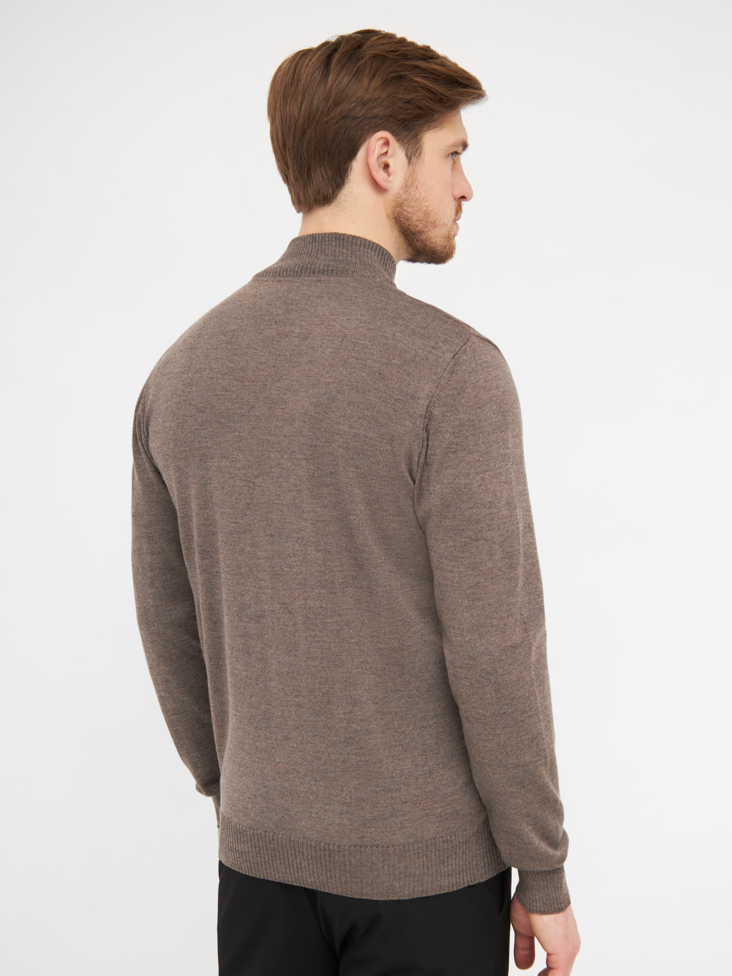 Männer Große Größen CLIPPER Pullover 'Milan' in Dunkelgrün - ZV62273
