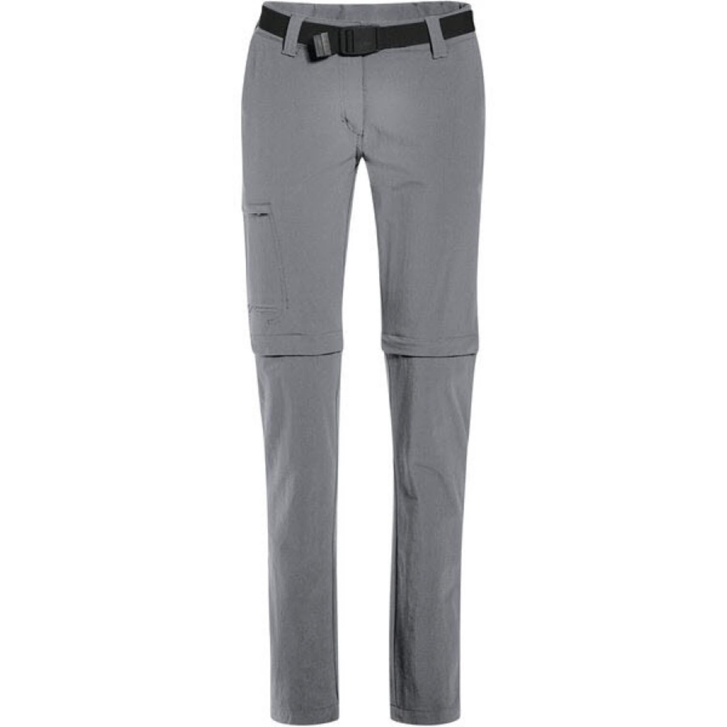 Maier Sports Outdoor Pants ' Inara Slim Zip Hose ' in Grey: front
