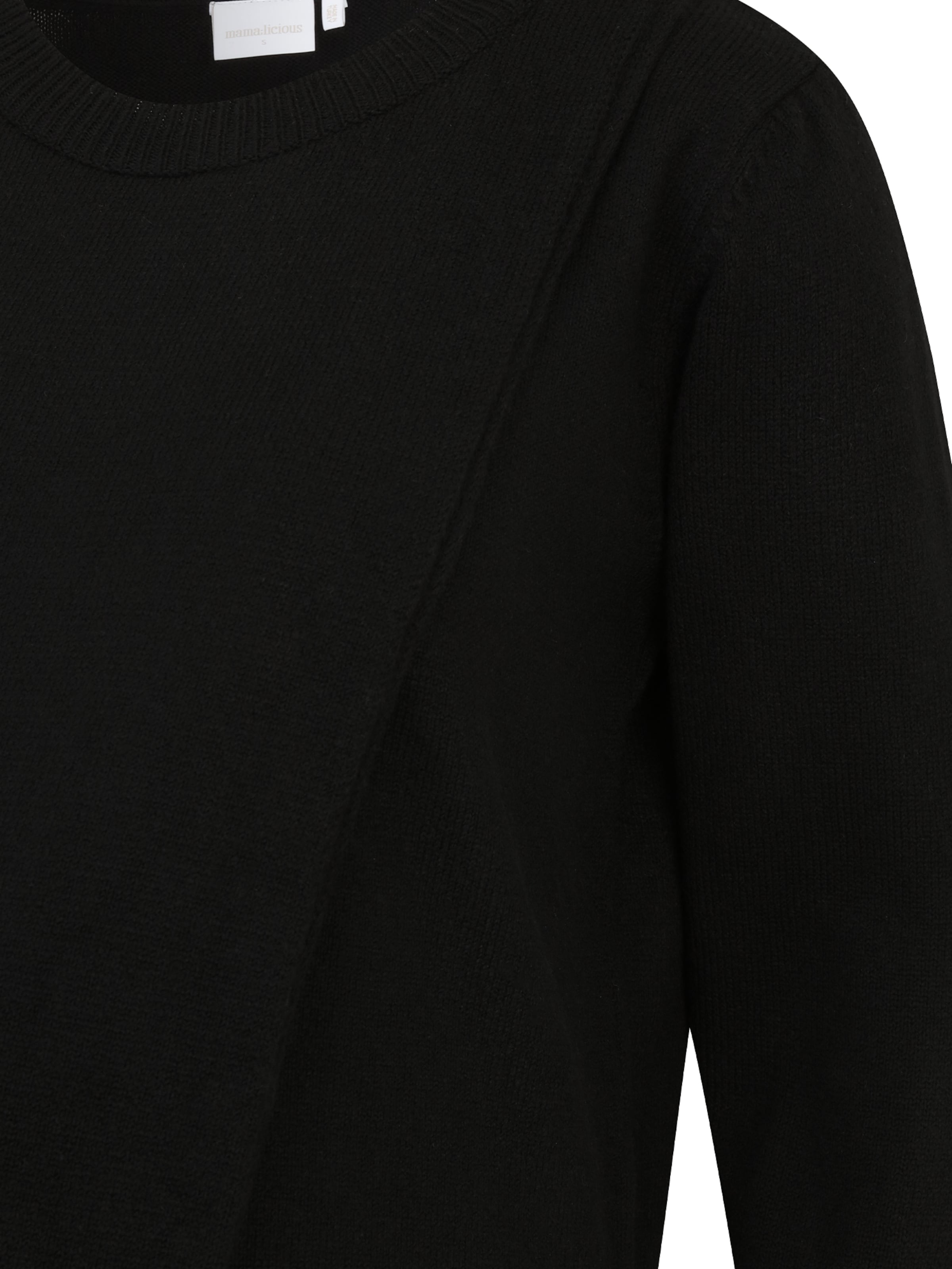 MAMALICIOUS Sweater 'NEWANNE' in Black