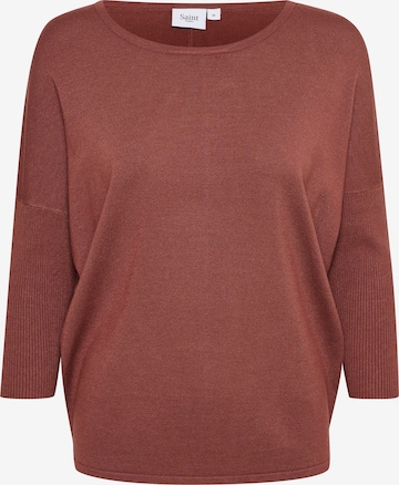 SAINT TROPEZ Pullover 'Mila' i brun: forside