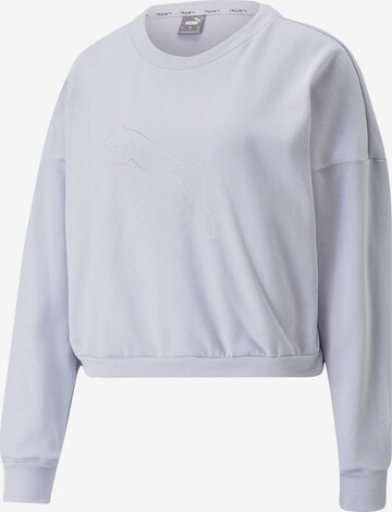 PUMA Sportief sweatshirt 'Nova Shine' in Lila: voorkant