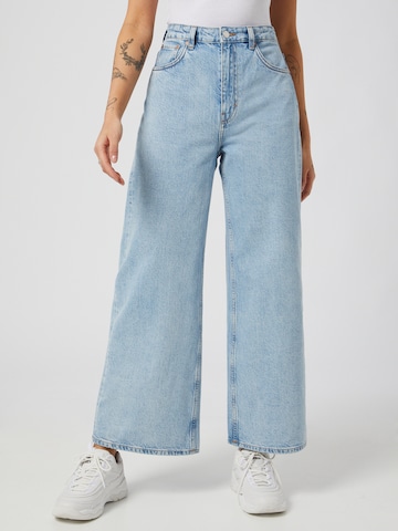 Wide leg Jeans 'Ace High Wide' de la WEEKDAY pe albastru: față