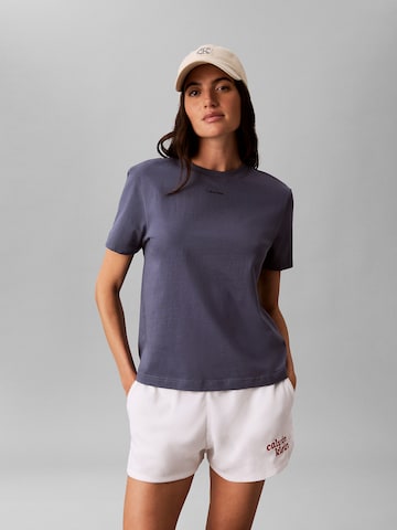 Calvin Klein Jeans Regular Broek 'Towel Terry Dolphin' in Wit