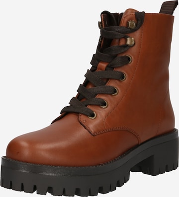 SPM Lace-Up Ankle Boots 'Giovanna' in Brown: front