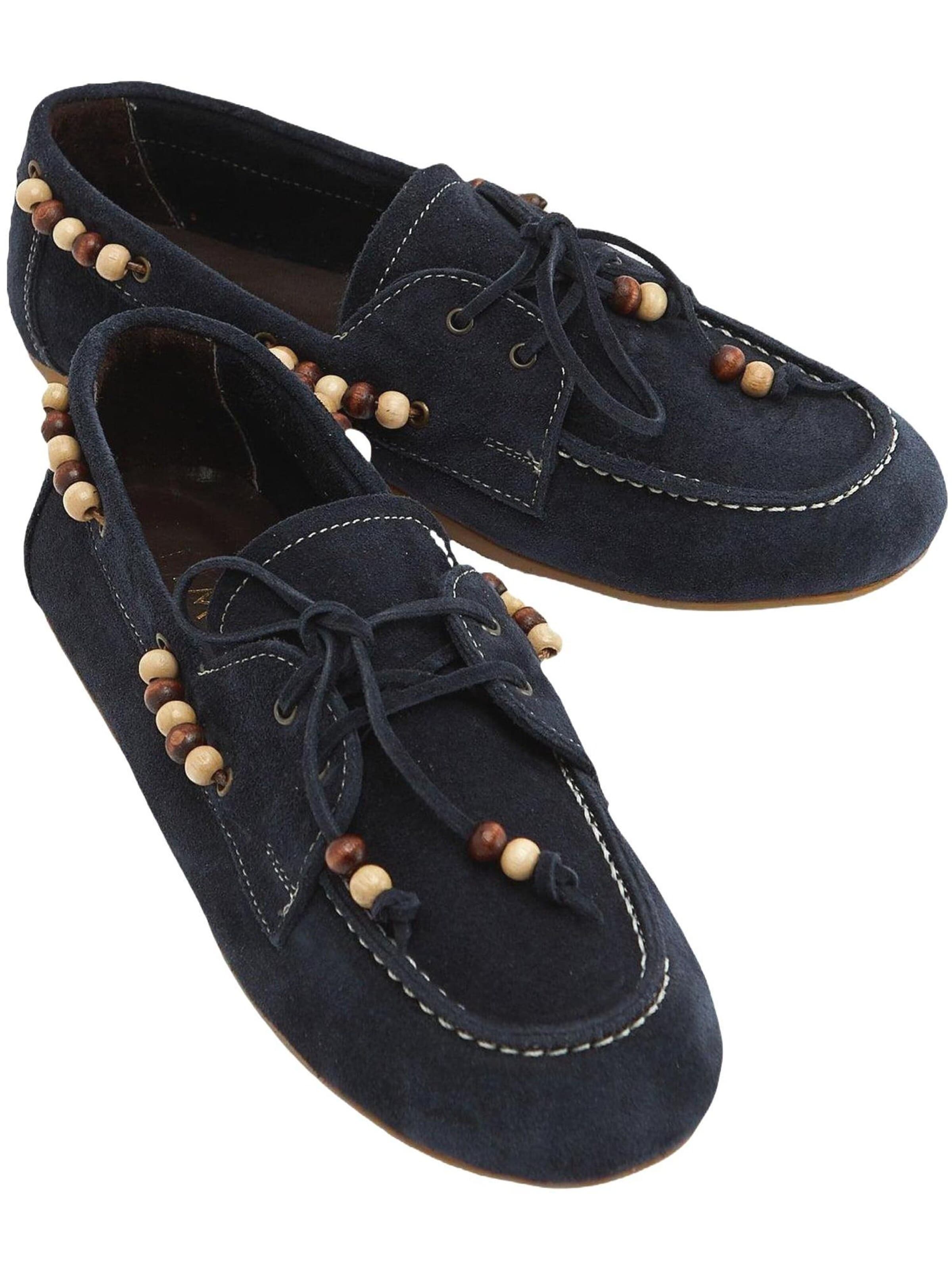 Limoya Schnürschuh 'Liah'‌ in Blau: Vorderseite