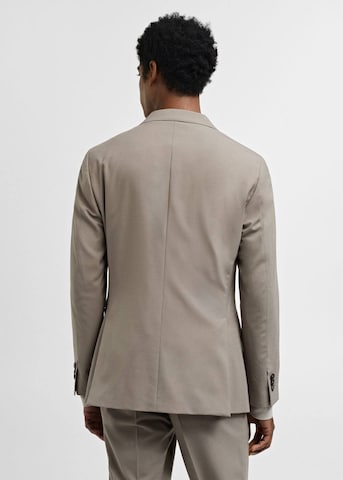 MANGO MAN Slim fit Suit Jacket 'Travel' in Grey
