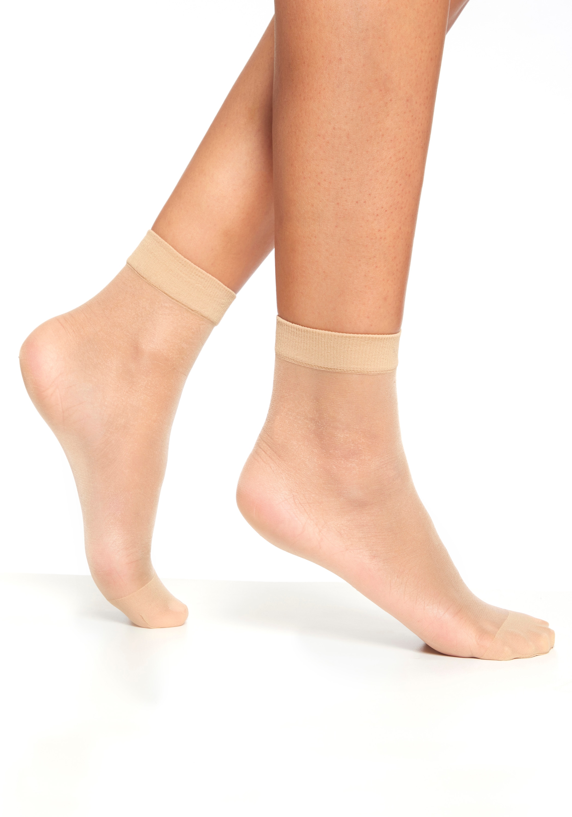 LASCANA Socks in Beige