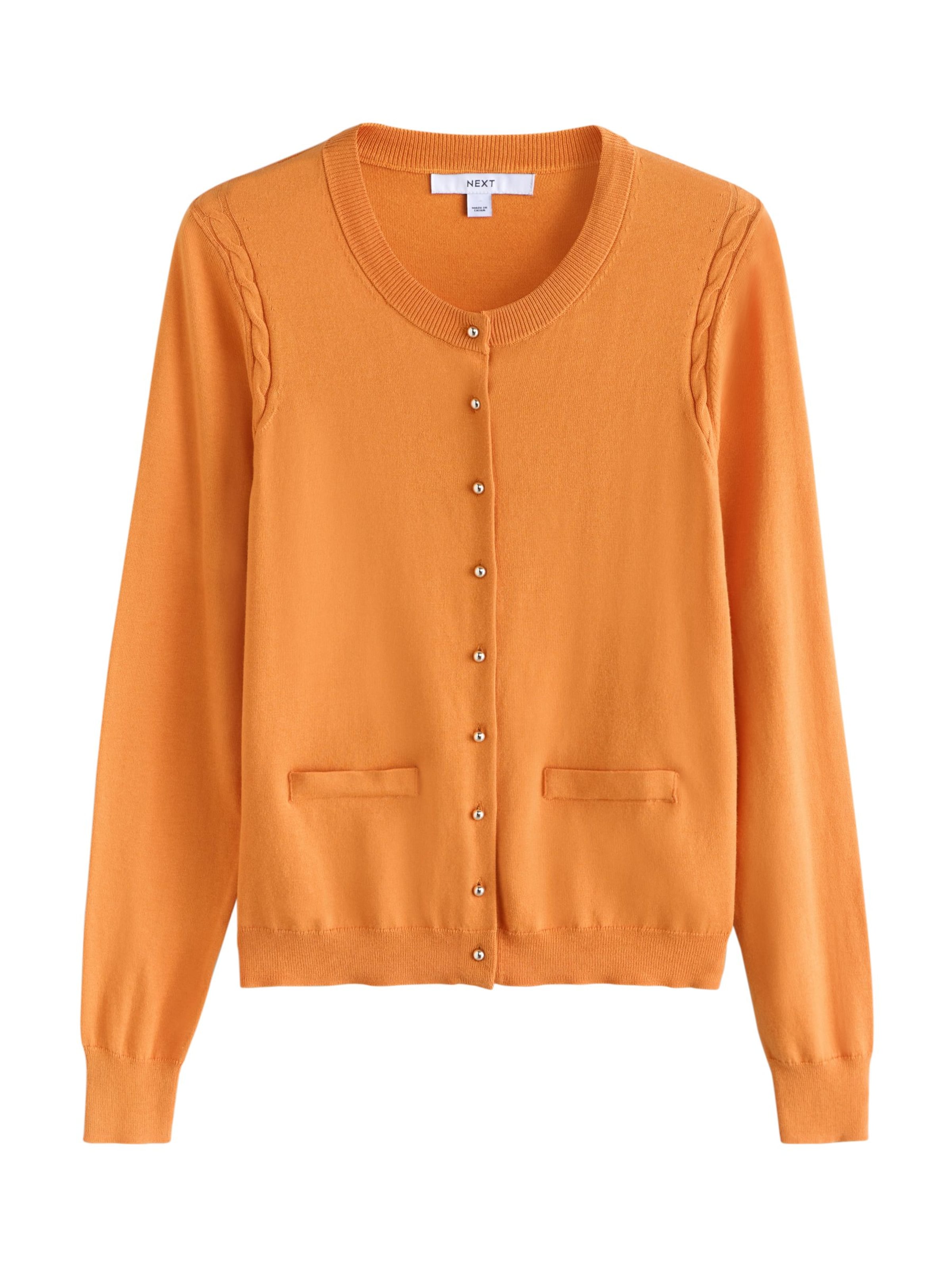 Next Strickjacke in Orange: Vorderseite