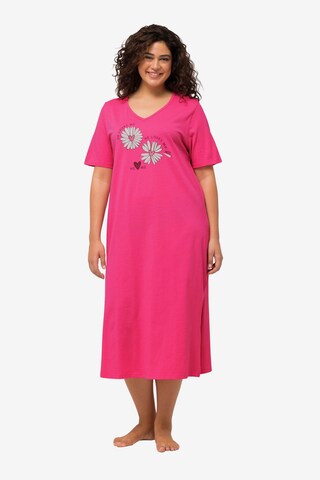 Chemise de nuit Ulla Popken en rose : devant