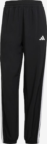 ADIDAS PERFORMANCETapered Sportske hlače 'Essentials' - crna boja: prednji dio