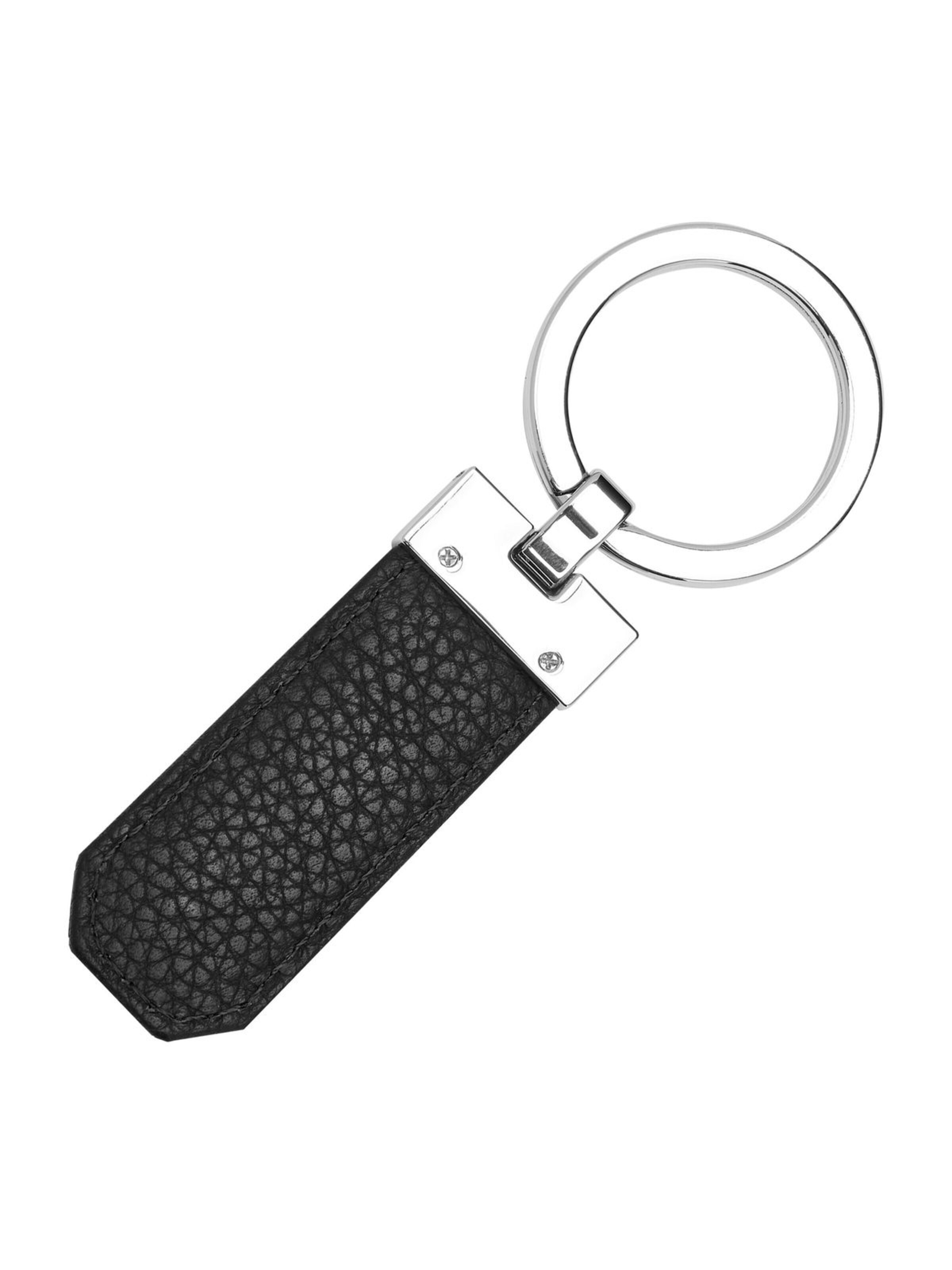 BOSS Key Ring 'Key ring Classic Grained' in Silver