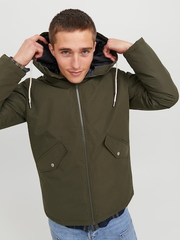 JACK & JONES Between-Seasons Parka 'Loop' in Green