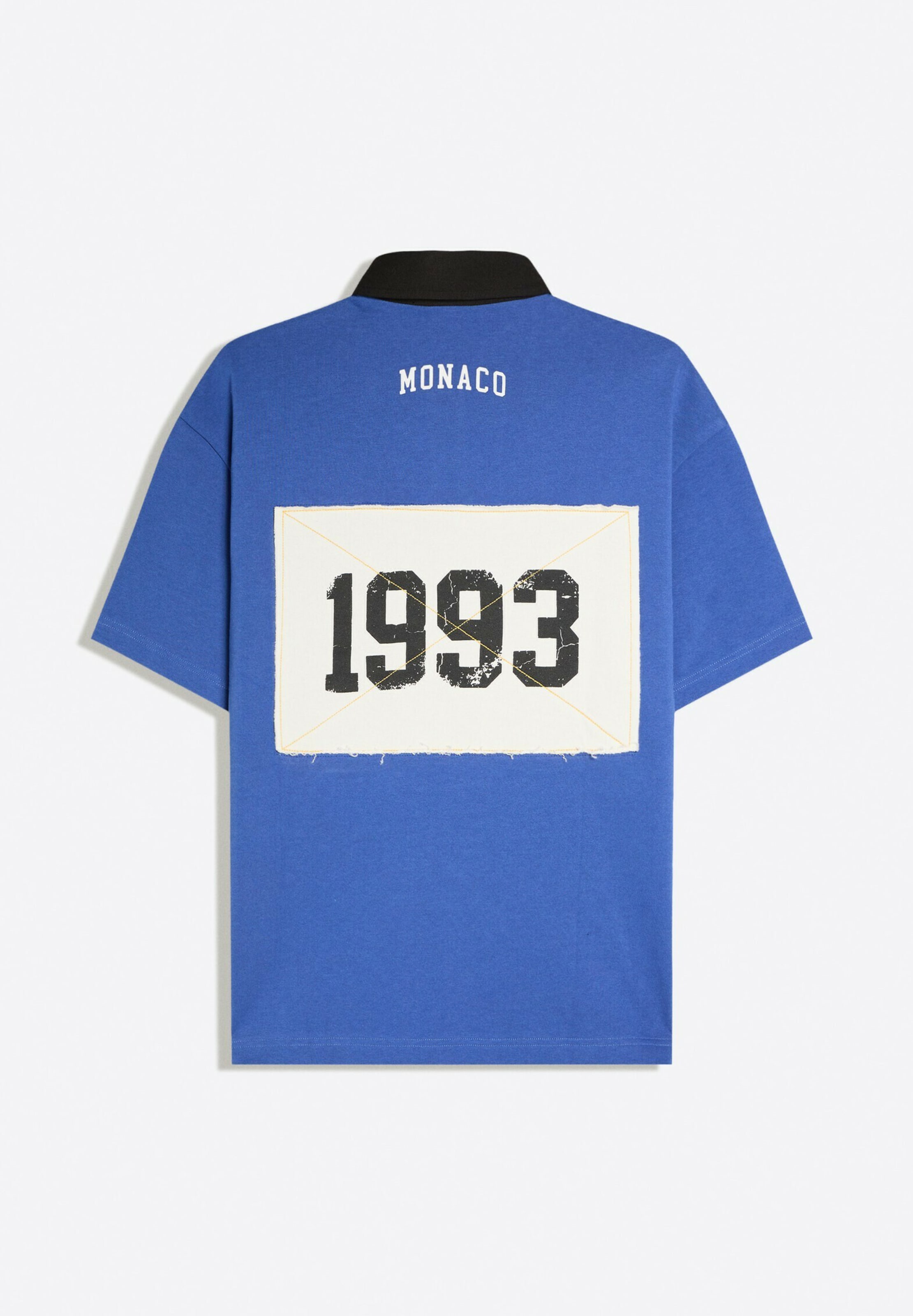 Bershka Póló 'CLUB MONACO' - kék