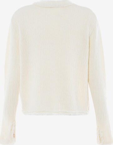 aleva Knit Cardigan in White