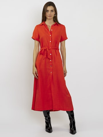 FRESHLIONS Shirt Dress in Orange