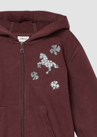 Veste de survêtement s.Oliver en rouge