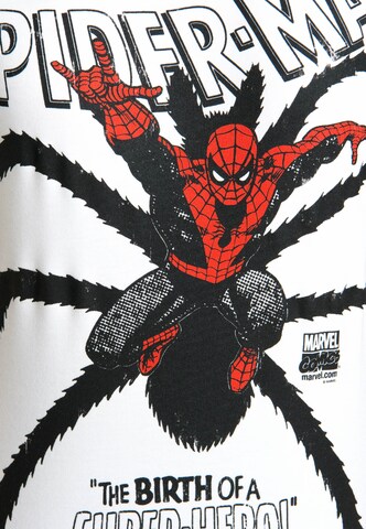 LOGOSHIRT T-Shirt 'Spider-Man Birth' in Weiß