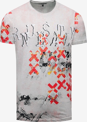 Rusty Neal T-Shirt in Grau: Vorderseite