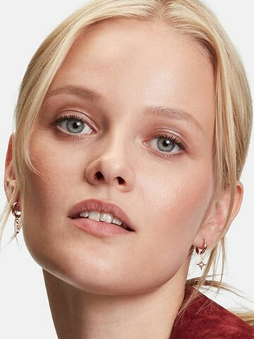 Boucles d'oreilles Tamaris en or : devant