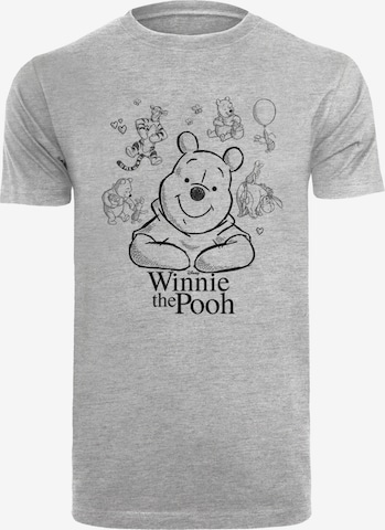 T-Shirt 'Disney Winnie The Pooh' F4NT4STIC en gris : devant