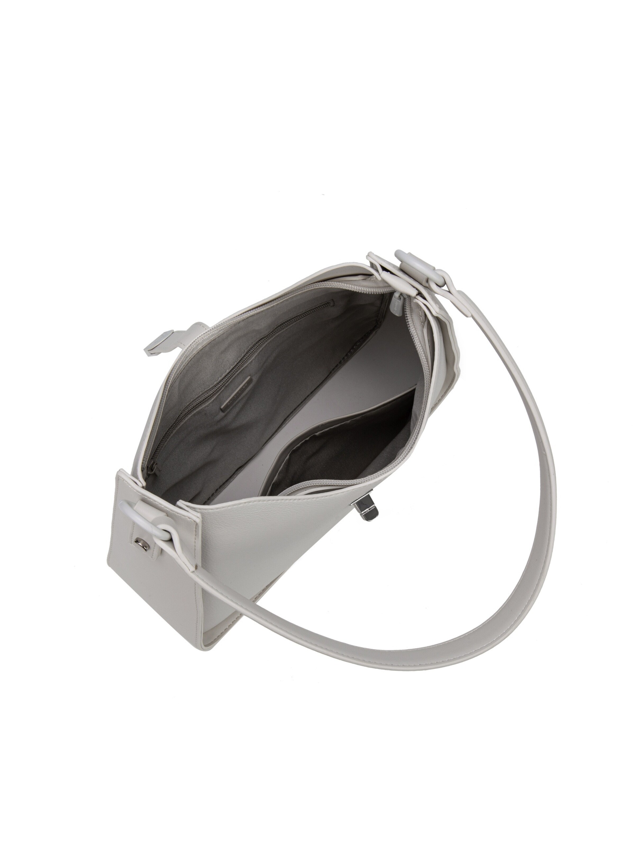Borsa a spalla 'Borsa a Spalla David Jones Ecopelle con Chiusura Bottone e Zip' di David Jones in beige