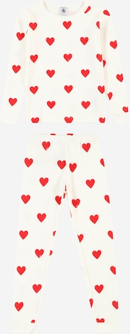 PETIT BATEAU Pajamas in White: front