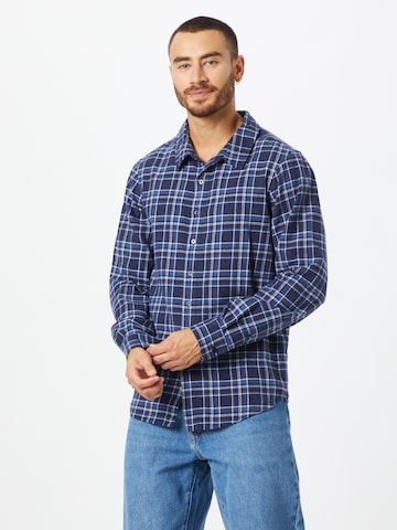 ABOUT YOU Regular fit Button Up Shirt 'Romeo' in Blue: front