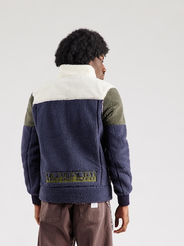 NAPAPIJRI Flisová bunda 'TARALGA' - Modrá: zadná strana