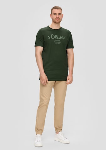 T-Shirt s.Oliver Red Label Big & Tall en vert