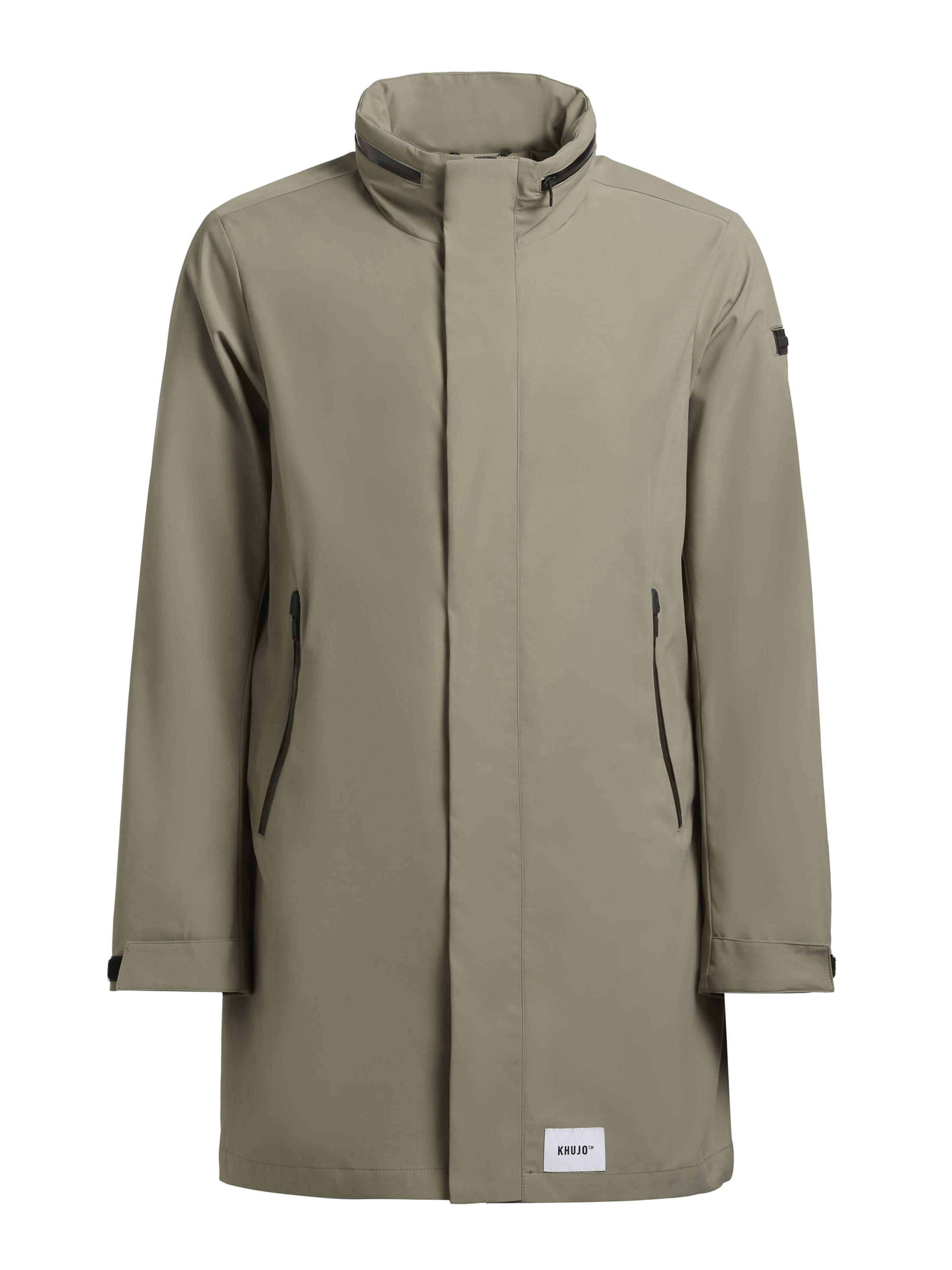 Cappotto di mezza stagione 'Yimm' di khujo in verde: frontale