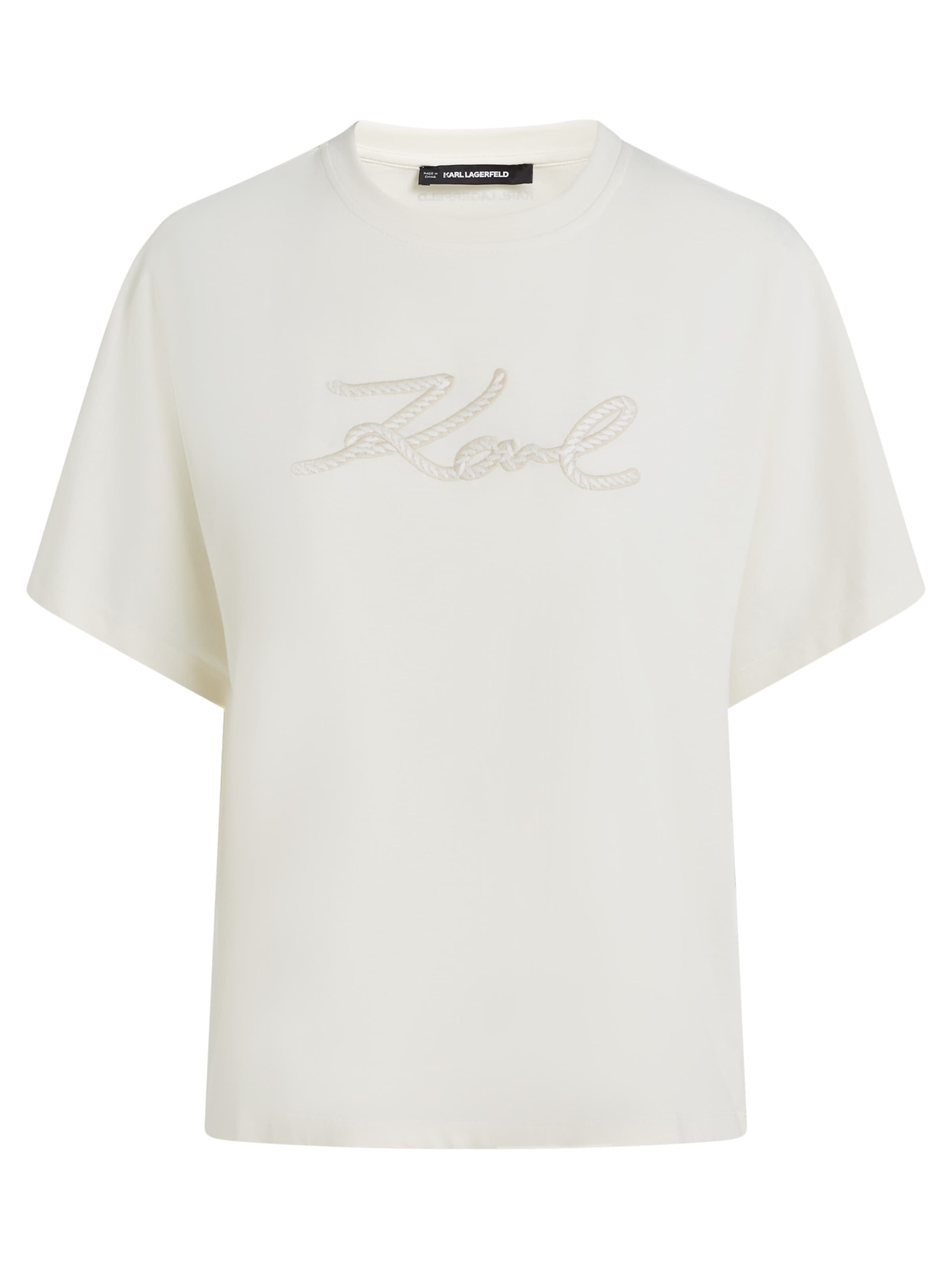 Karl Lagerfeld T-shirt i beige: framsida