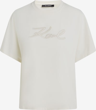 Marškinėliai iš Karl Lagerfeld, spalva – smėlio spalva / kremo, Prekių apžvalga