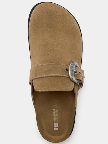 Pull&Bear Pantolette in Beige