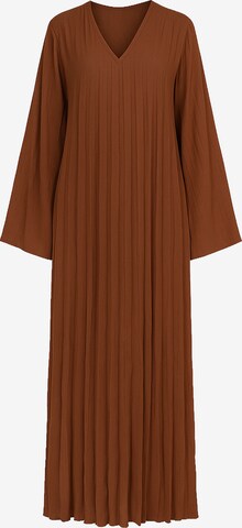 Elara Kleid in Braun: Vorderseite