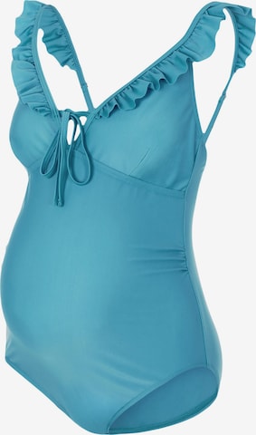 MAMALICIOUS - Traje de baño 'Daria' en azul: frente