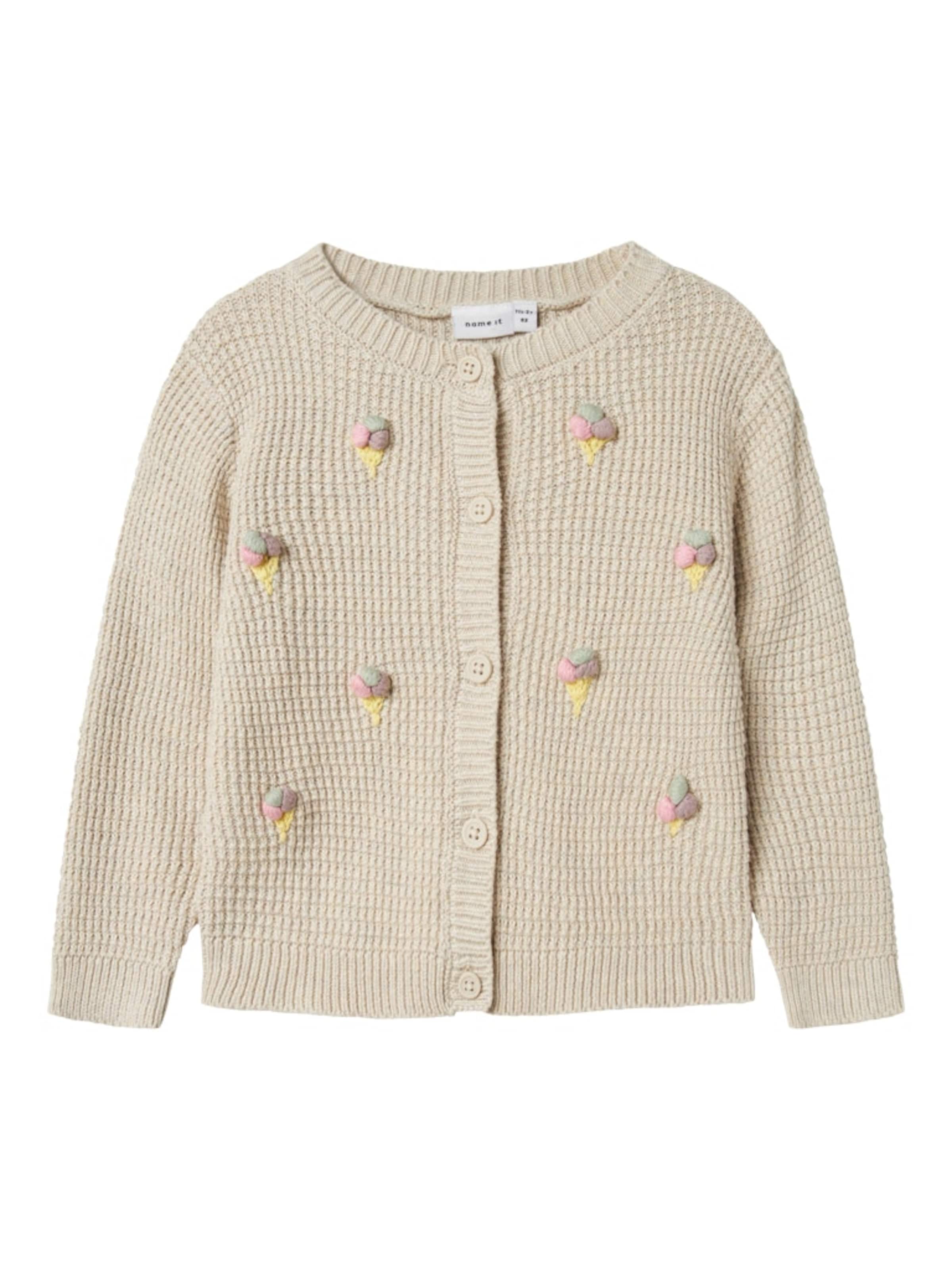 NAME IT Knit cardigan 'NMFJosie' in Beige: front