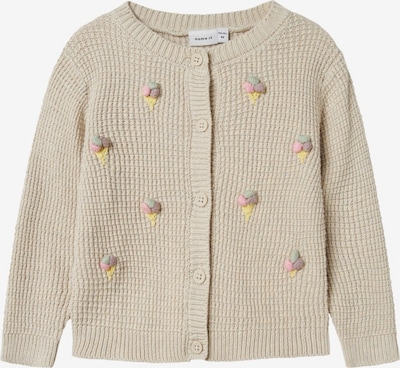NAME IT Kardigan 'NMFJosie' u tamno bež / svijetložuta / ljubičasta / roza, Pregled proizvoda